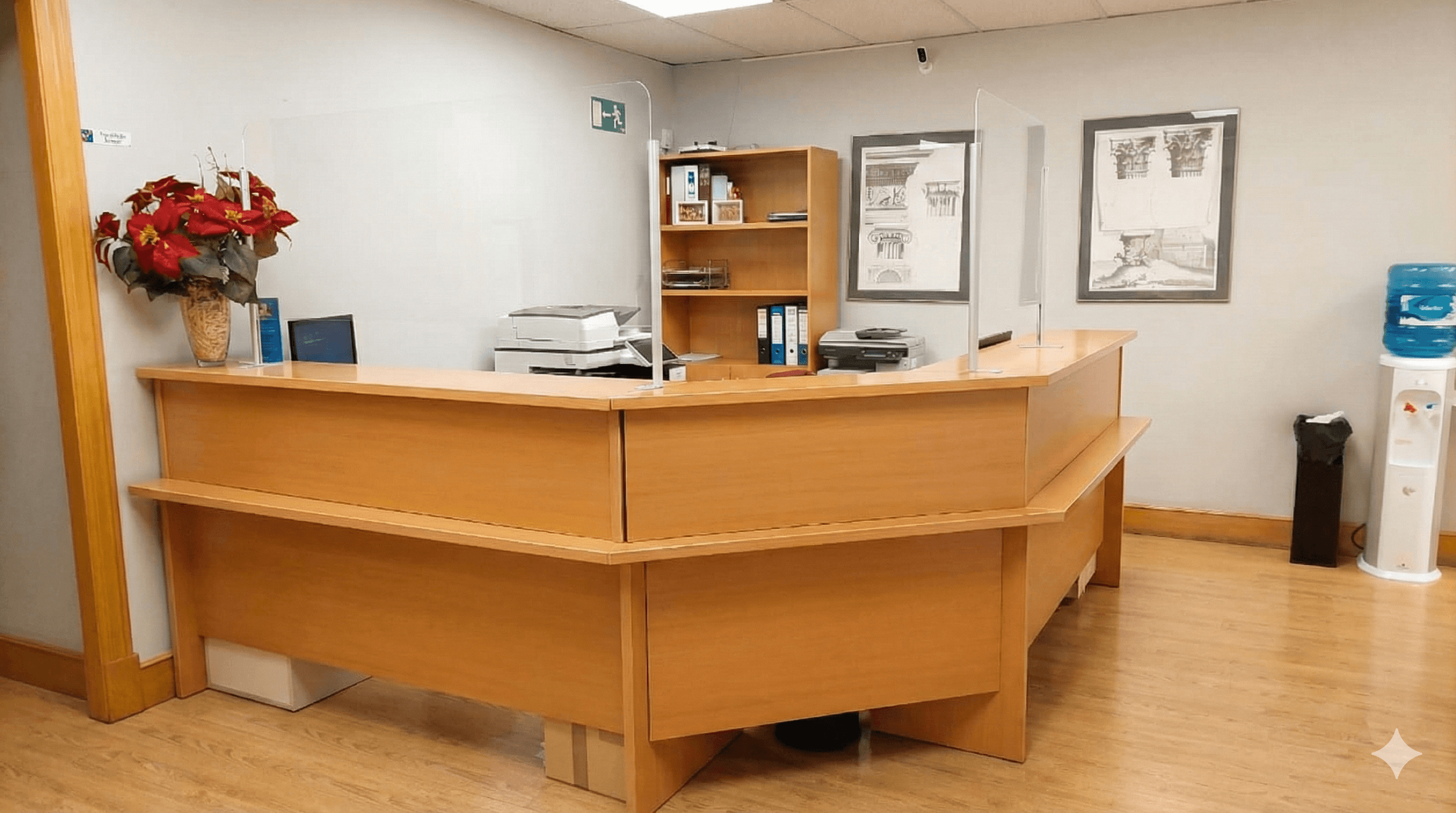 Despacho notarial moderno en Madrid - Recepción